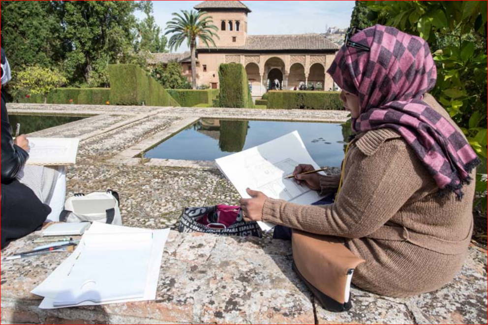 LA ALHAMBRA Y LOS NIÑOS, DIBUJANDO MARAVILLAS